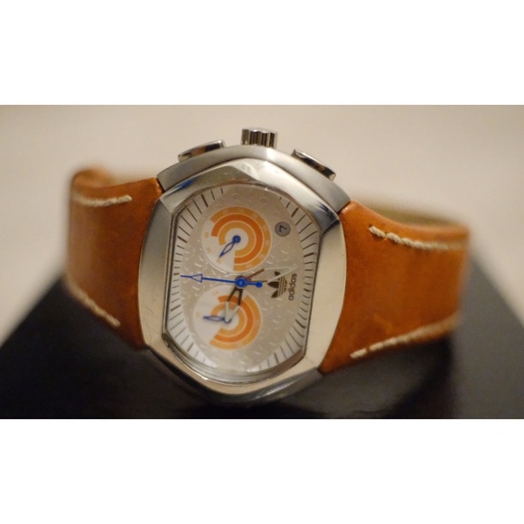 adidas leather watch